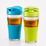 Ensure Custom Branded Glass Tumblers with Silicone Sleeves