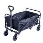 Heavy-Duty Black Foldable Utility Wagon