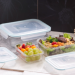 Glasslock Rectangular Tempered Glass Food Storage Container Set