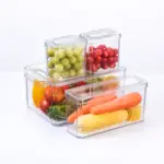Clear Acrylic Stackable Refrigerator Organizer Bins