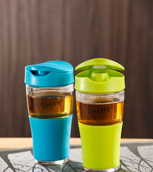 Ensure Custom Branded Glass Tumblers with Silicone Sleeves