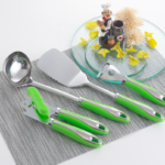 Nutrilite Green Handled Stainless Steel Kitchen Utensil Set